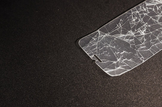 Broken screen of a phone