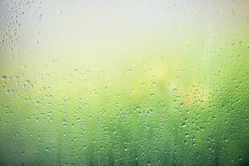 Rain drops on the window