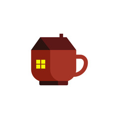 Coffeshop Cafe Restaurant Beverage Logo Vector Illustration 