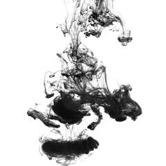 Black and white abstract art concept