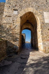 Fototapeta na wymiar The Fortified Town of Monteriggioni in Tuscany Italy