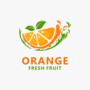 Orange Fruit Logo Design