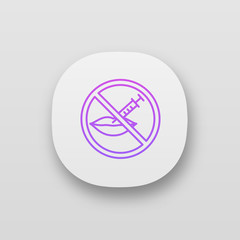 Neurotoxin lips injection prohibition app icon