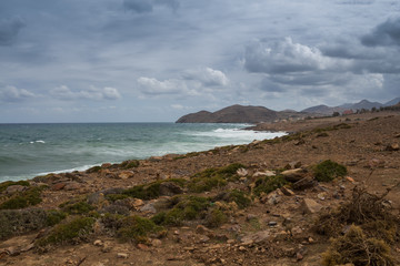 Landscape in the north of Crete, Greece