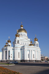 Fototapeta na wymiar The Cathedral of St. Theodore Ushakov in Saransk, republic Mordovia od Russia