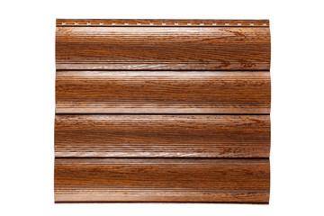 Sheet metal siding. Reliable protection of the walls of the house. Isolated on white background.