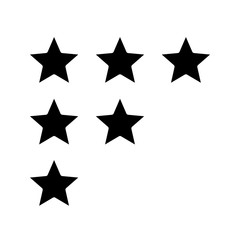 Stars rating glyph icon