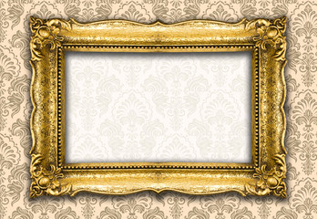 Retro Revival Old Gold Picture Frame