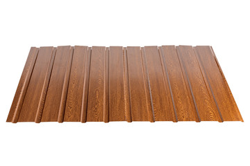 Sheet metal profile type, modern material for the roof of houses.