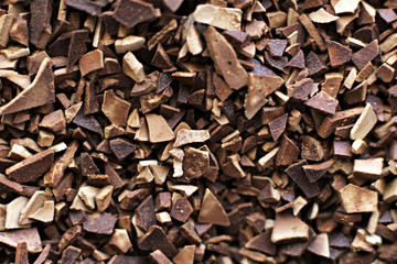 Granulated instant coffee, macro, background