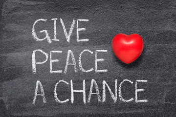give peace a chance heart