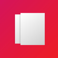 Modern papers mockup Vector