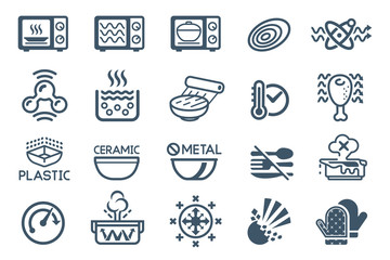 Technology Microwave oven icon.