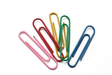 paperclip on white background (isolated)