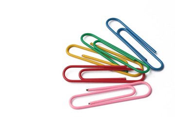 paperclip on white background (isolated)