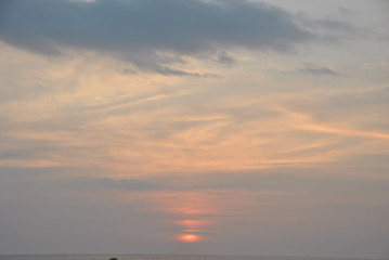 Sunset in Galle in Sri Lanka