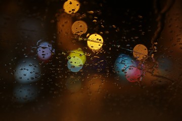 rain drops background and bokeh