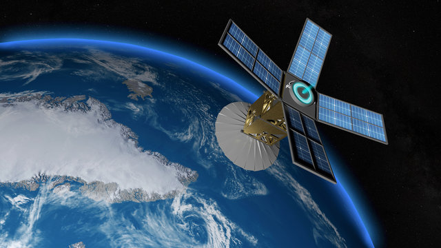 &eacute;tude de la fonte des glaces par un satellite d'observation