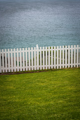 White picket fence, Port Stephens, NSW, Australia