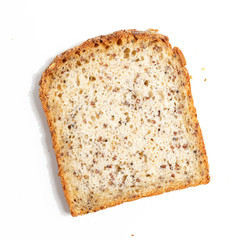 sliced of bread, isolated on a white background