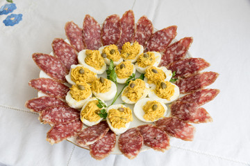 Easter eggs blessed as a starter