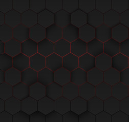 Abstract hexagonal background.