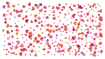 Colored heart confetti for womens holidays