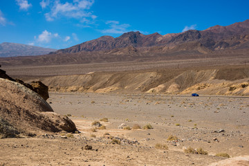 Amazing landscape and geological formations in Death valley national park, USA