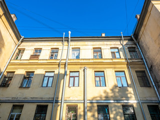 Obraz premium Old building wall in Russia