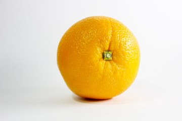 Close-up orange fruit isolated on white background