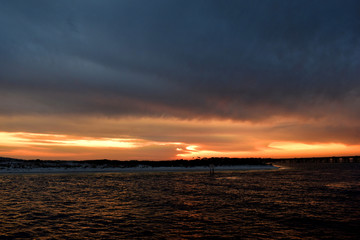sunset over a bay in florida
