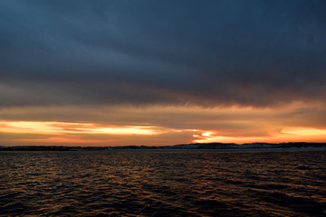 sunset off the coast of florida