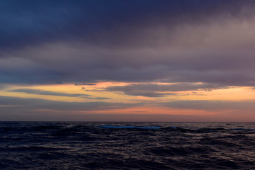 sunset off the coast of florida