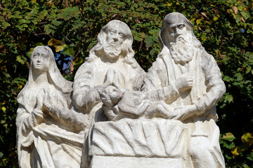 Obraz premium The Presentation of Jesus Christ in the Temple, Mary's Way in Klenovnik, Croatia