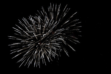 Obraz premium fireworks on the beach