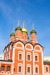 Fototapeta na wymiar Church of the Sign (Church of the Icon of the Mother of God), Znamensky Monastery, Varvarka street, Moscow