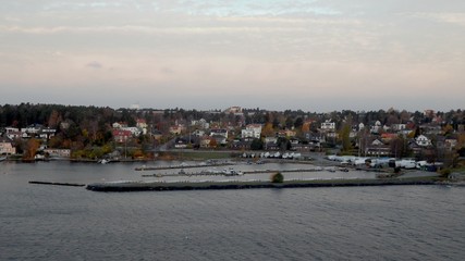 mooring panorama in Scandinavia
