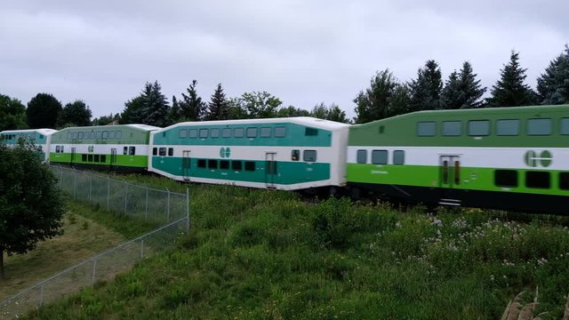 A Go train crossing.