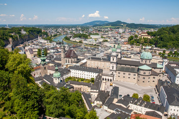 Fototapeta na wymiar Salzburg city view, Austria