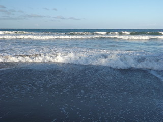 waves on the beach