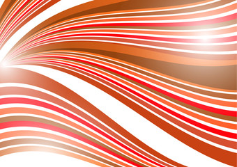 Abstract background of wavy lines. Bright saturated colors on a white background.