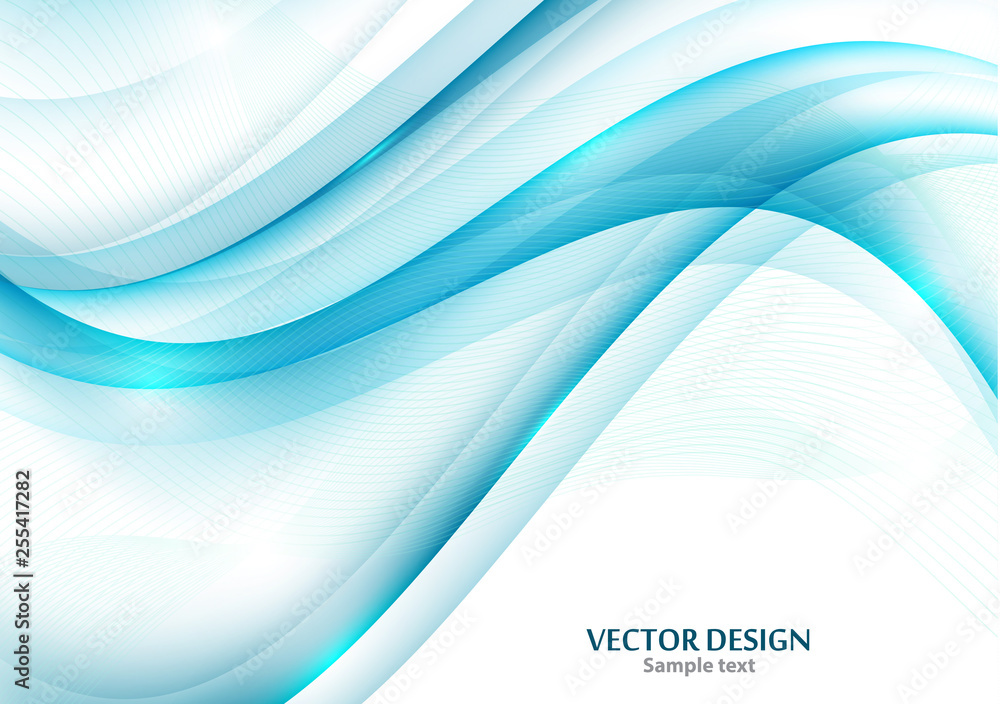 Fototapete wavy stripes trendy curve line background. abstract background with wavy lines.