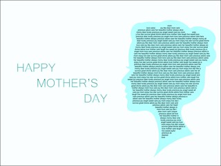 Mother's Day Minimalist Vector Design 