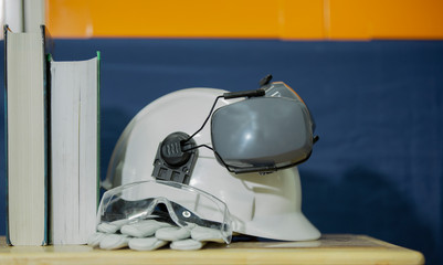 PPE (Personal Protective Equipment) Engineering and construction concept.