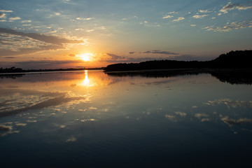 lake sunset