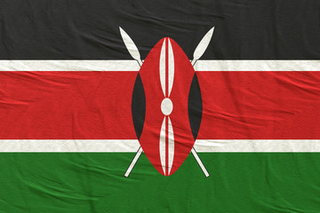 Kenya flag waving