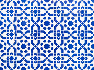 Seamless background made of turkish ceramic tiles