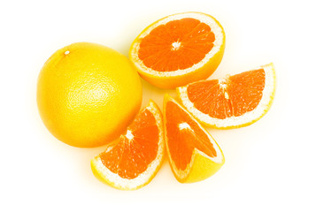 orange cutout on white