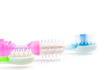 teethers and toothbrush