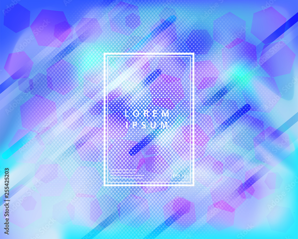 Leinwandbilder Modern colorful abstract geometric background. Geometric shapes abstract composition. Gradient vector background design. Eps10 vector